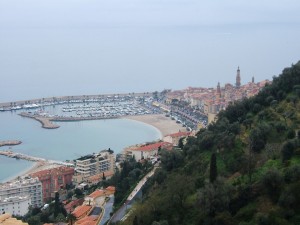 Arriving in Menton