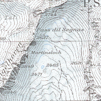 Segnas Pass map detail