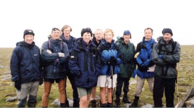 The Motley Crew: Me, Ben, John, Sandra, Mark, June, Ken, Ian, Tom