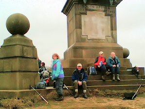 TV Group at Coombe Hill Monument