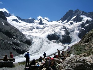Glacier de la Pilatte from the Refuge