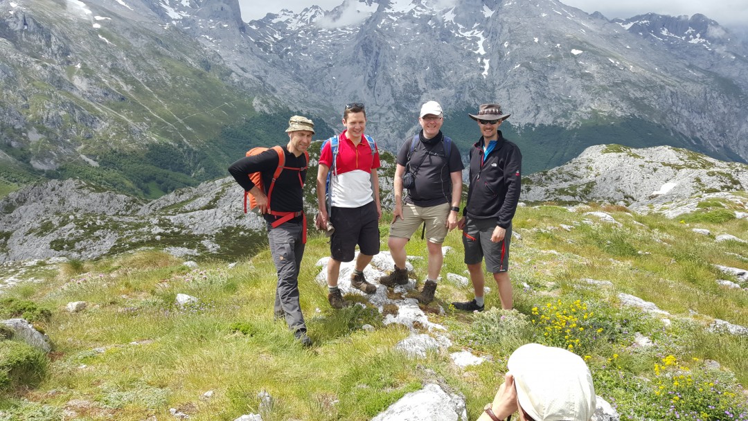 Peña de Main summit - the Swindon Four