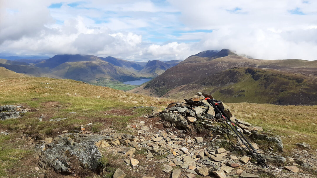 Hen Comb summit with Buttermere in the distance