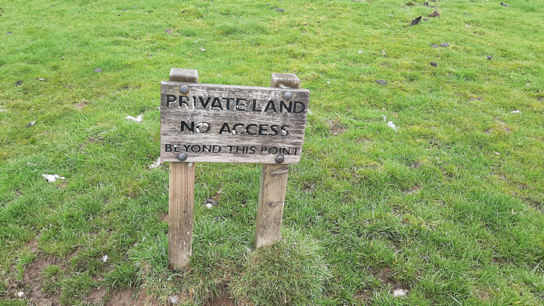 Notice "Private Land"