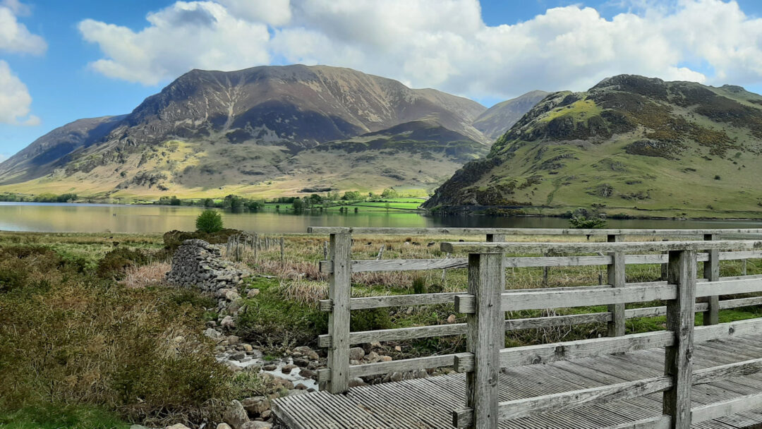 The fells across Crummock Water