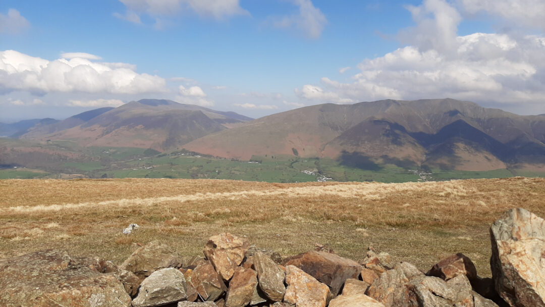 Skiddaw and Blencathra from Clough Head summit