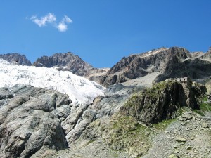 Glacier Blanc, with Refuge on the right