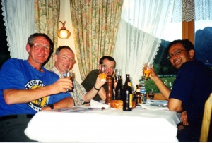 Drinks at the HotelAdler, Saas Grund   