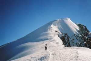 Descent from Weissmies