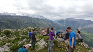 Milling about on the summit