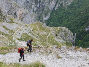 Uphill path to Tresviso