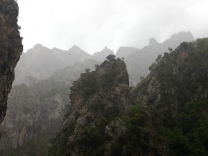 Moody misty mountains