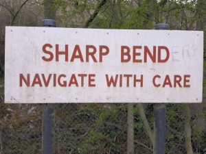 Sharp bend
