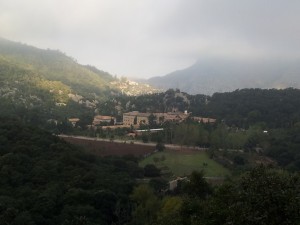 A misty Sanctuaria de Lluc        