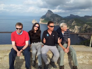 Walkers at Formentor     