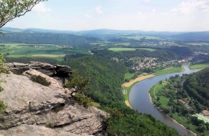 Elbe Panorama at Lilienstein 