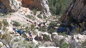 Up through the gorge 